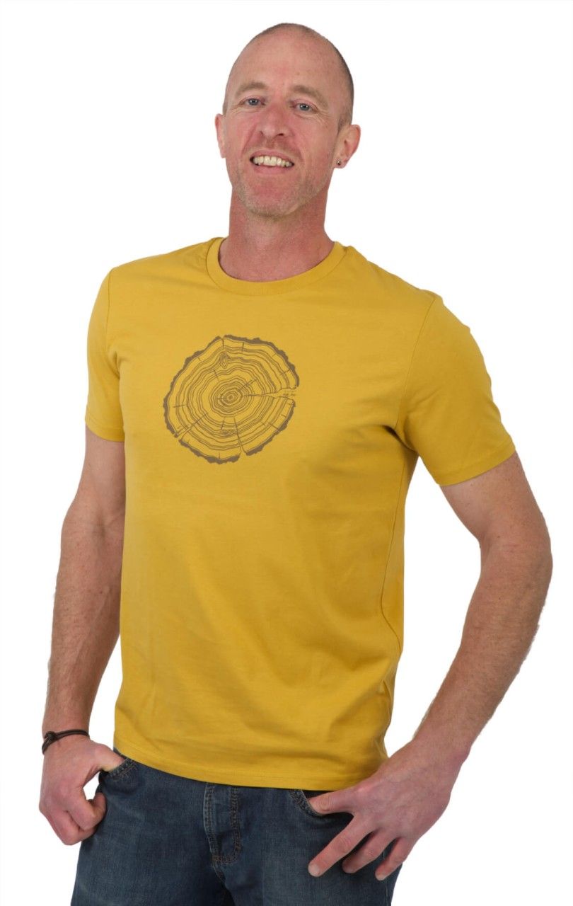 Art shirt 'Treeslice' oker unisex Life-Tree