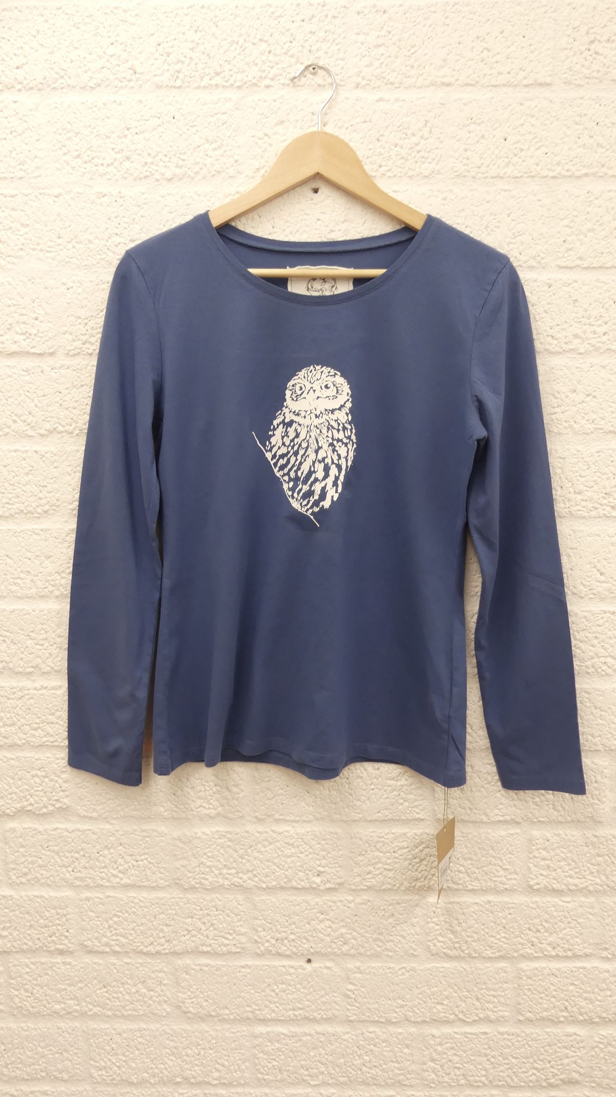 Art shirt 'Little Owl' L & XXL stellar long sleeve