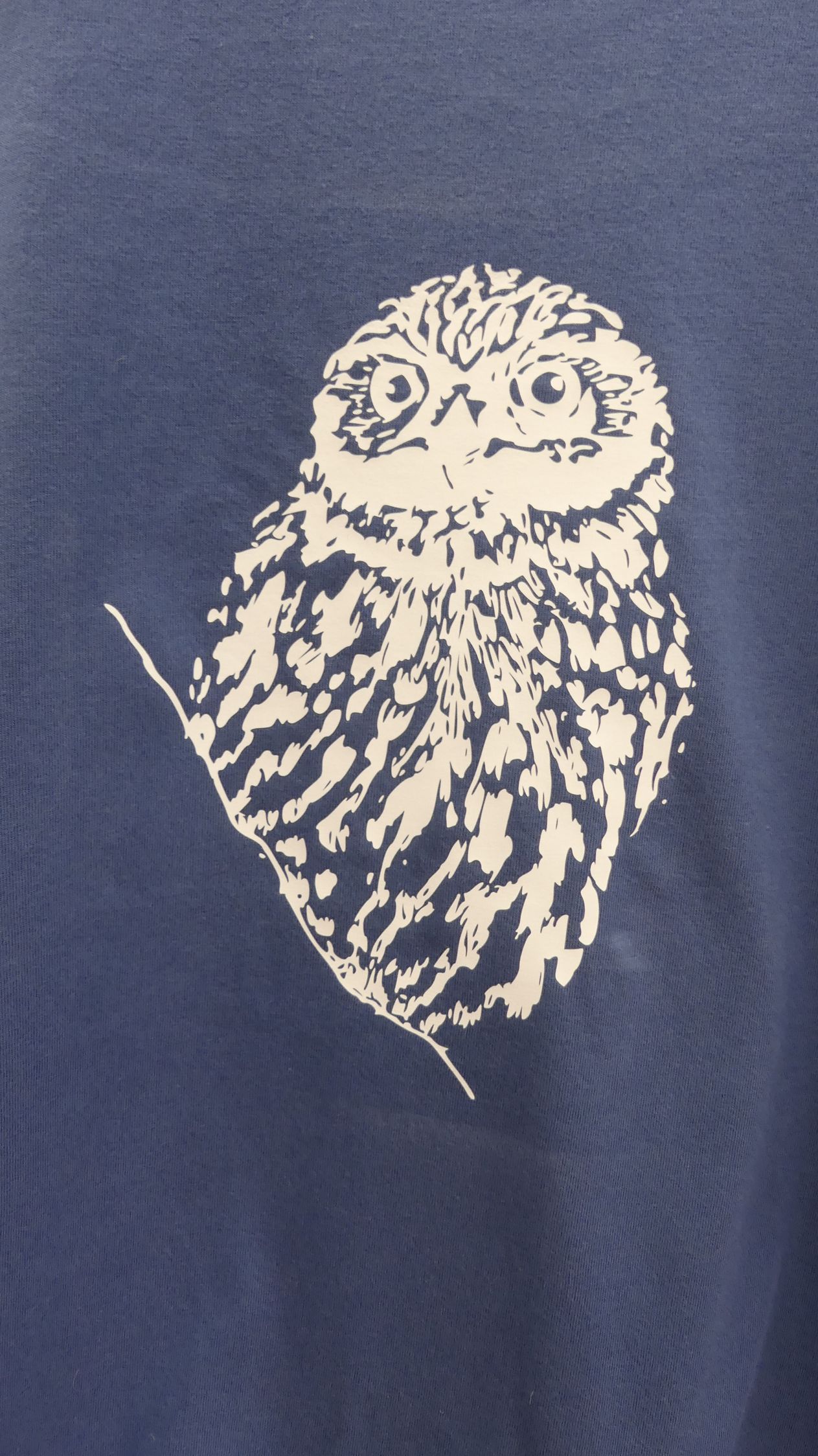 Art shirt 'Little Owl' L & XXL stellar long sleeve