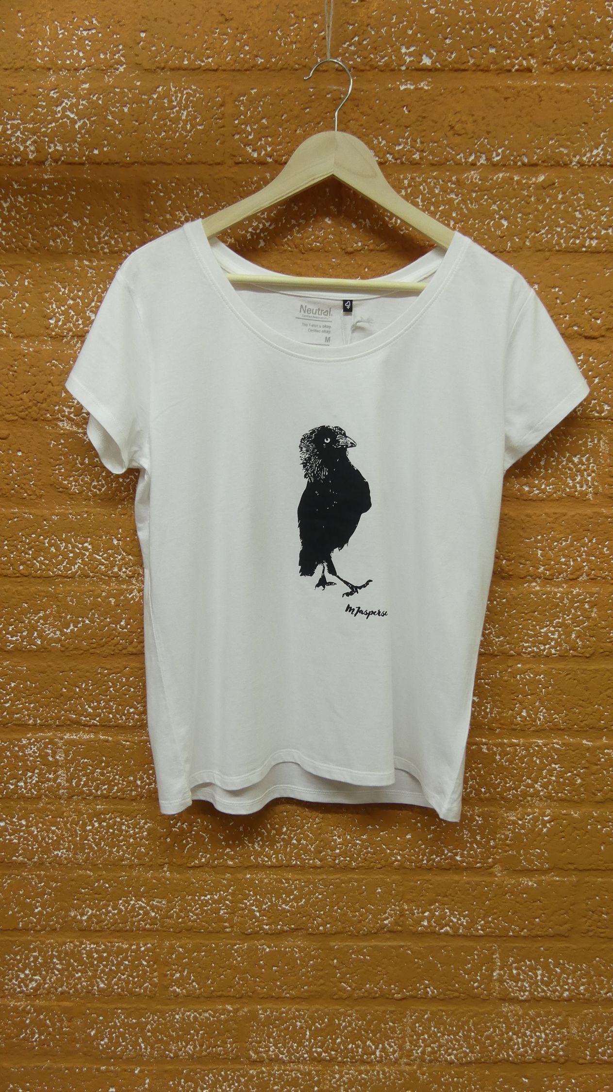 Art shirt M 'Proud jackdaw' women's shirt