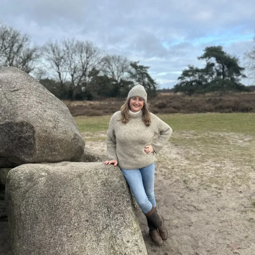 Women's sweater with raglan sleeves - Drenthe Heath Sheep wool Drenthe wool