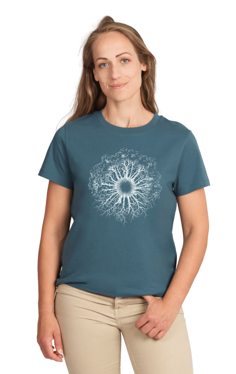 Art damesshirt 'Woodeniris'  stargazer stonewashed Life-Tree
