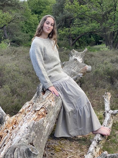 Sweater - unisex wool Drenthe heath sheep Drenthe wool