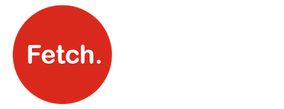 A red circle with the word fetch on it