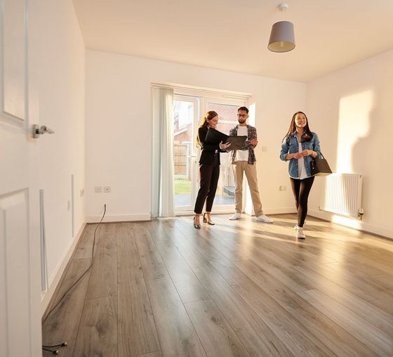 people exploring new house