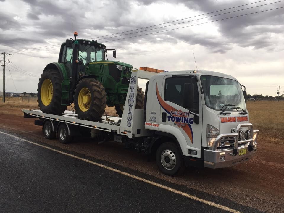 Tow truck lifting an overturned bus — Tow in Dubbo, NSW