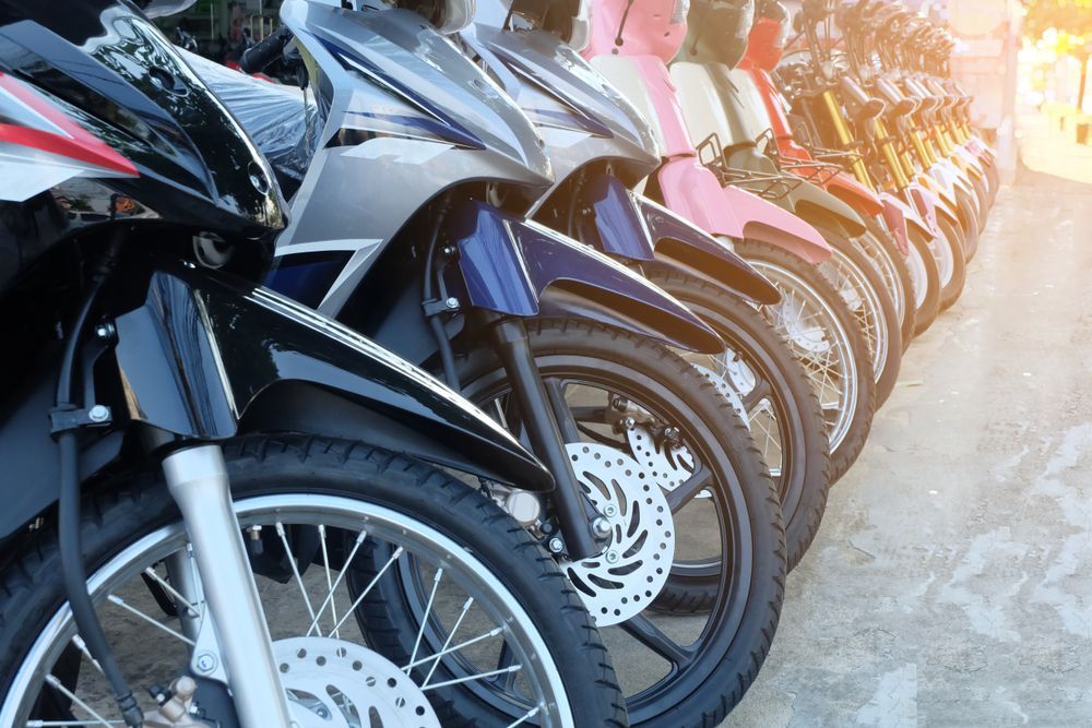 Motorcycle Lined Up Together — Tow in Dubbo, NSW