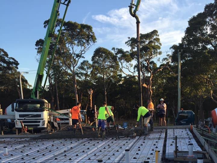 Large Footing Project — Concreting in Tanilba Bay, NSW Large Footing Project — Concreting in Tanilba Bay, NSW