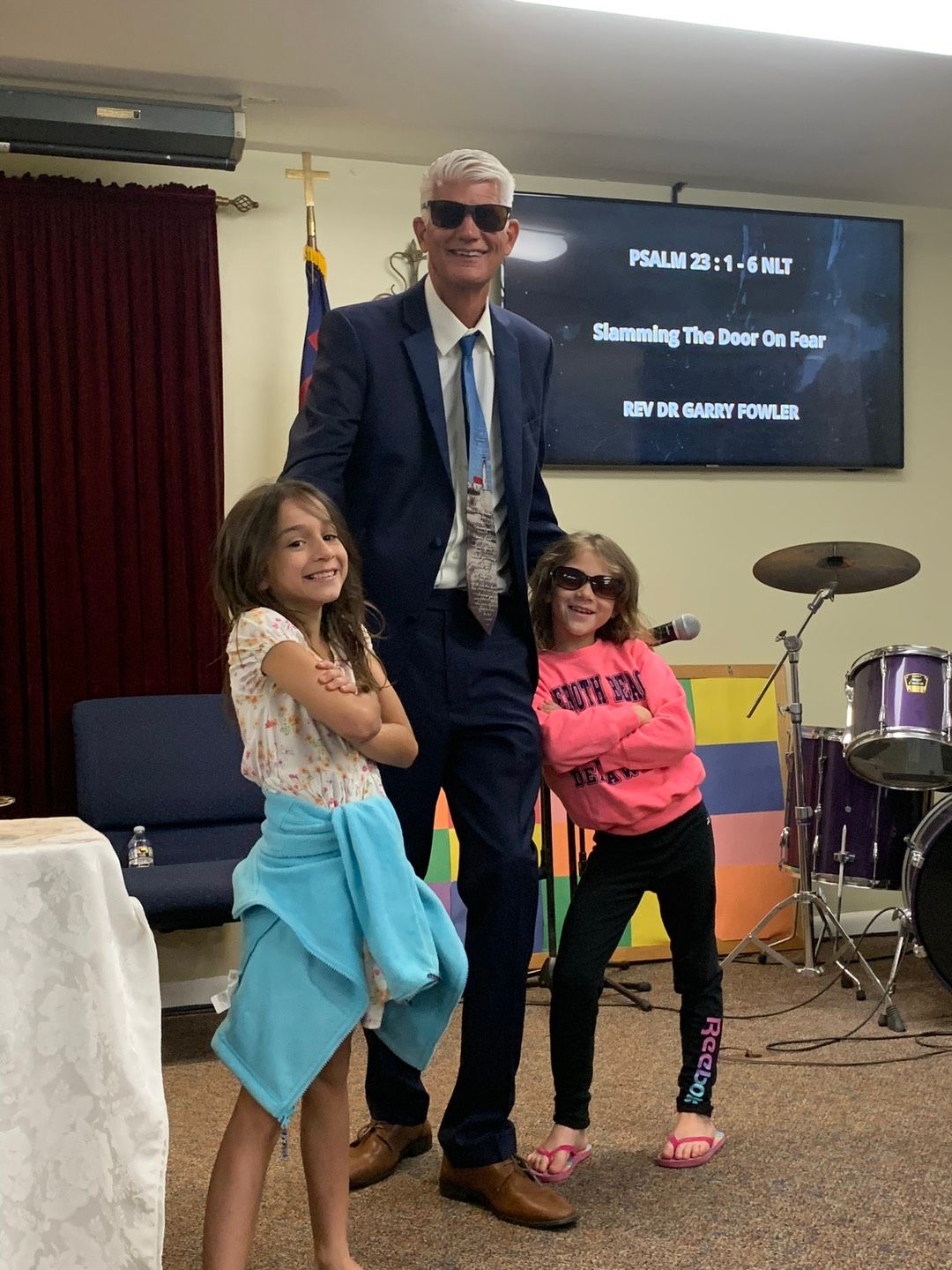 Pastor Garry with Two Kids — Downingtown, PA — Harvest Worship Center Pastor Garry with Two Kids — Downingtown, PA — Harvest Worship Center
