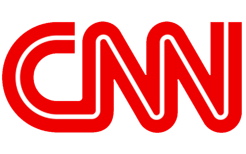 Un logotipo de CNN en rojo sobre un fondo blanco.