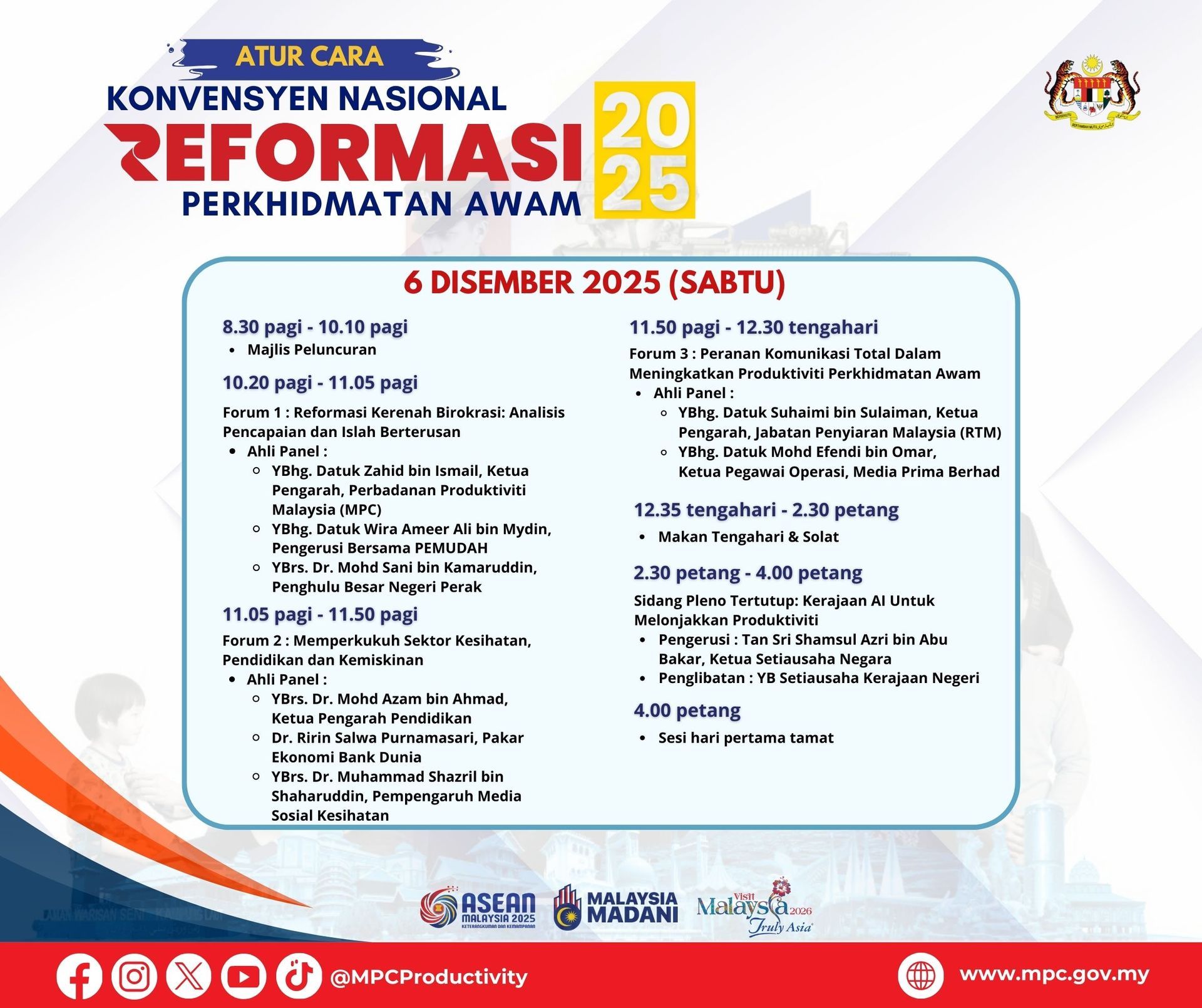 Atur ara Hari Pertama