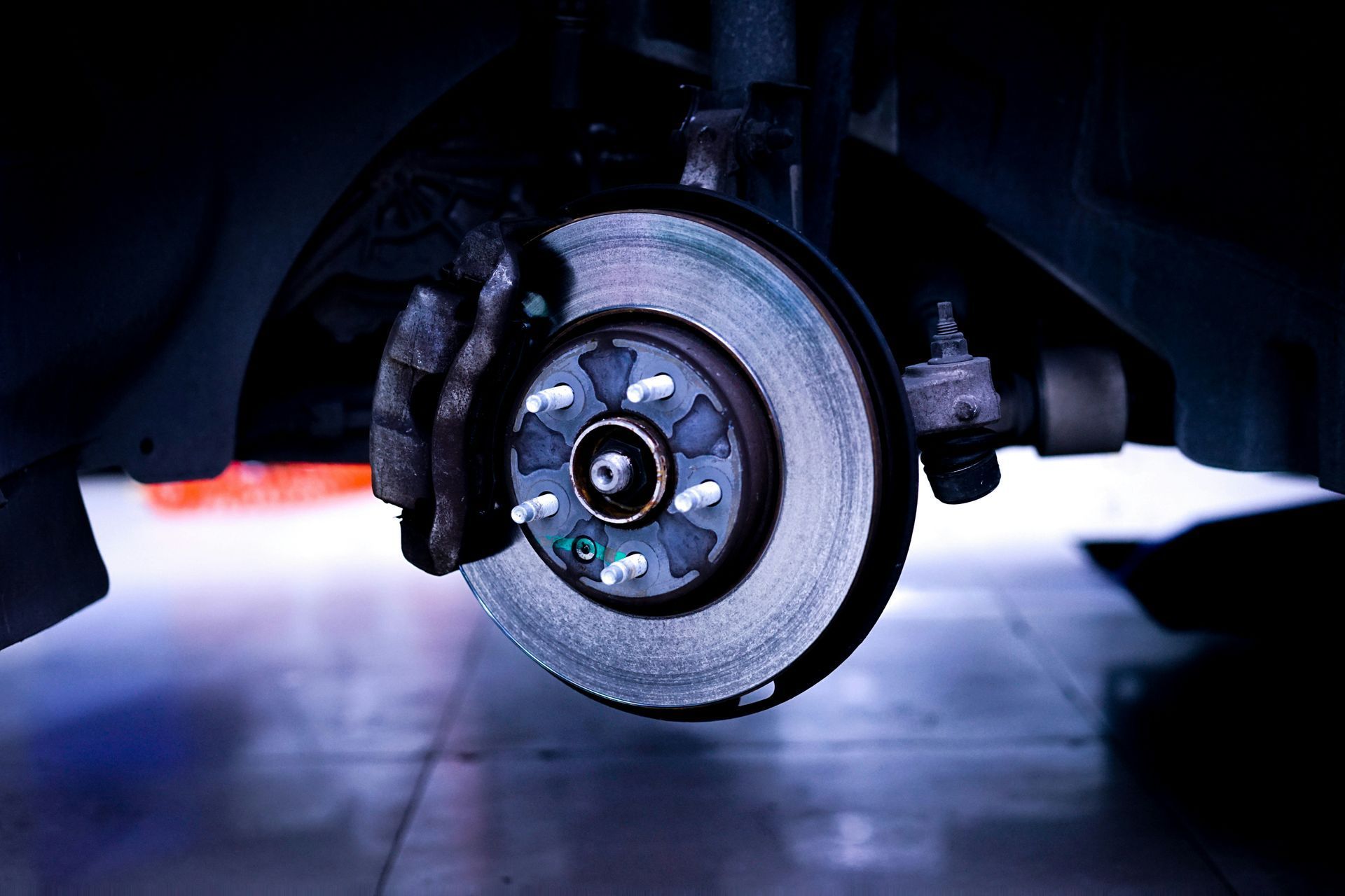 Close-up of a Car's Brake Rotor — Fischer Automotive in Svensson Heights, QLD