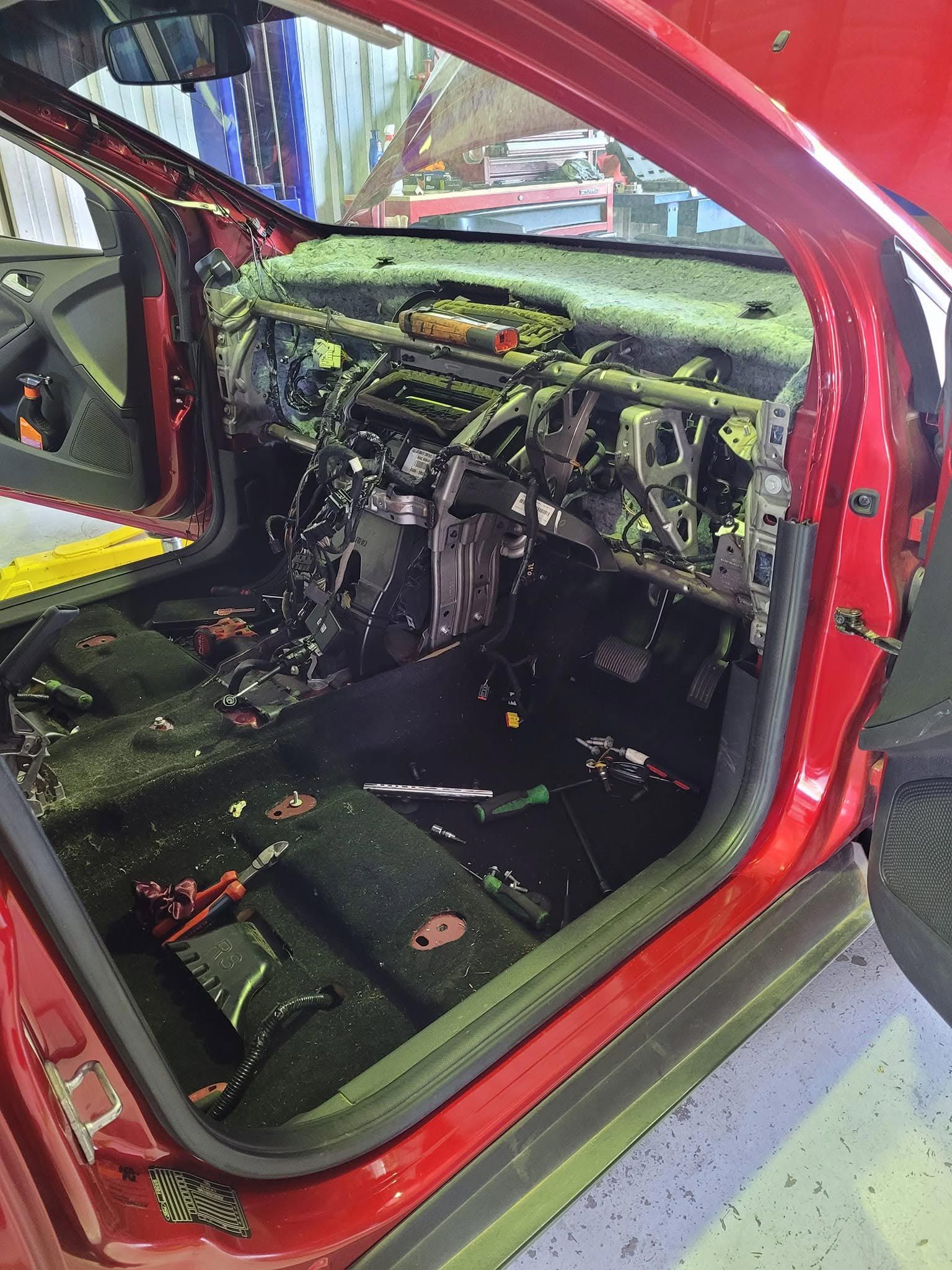 Interior Of A Car Being Serviced By A Mechanic In Bundaberg