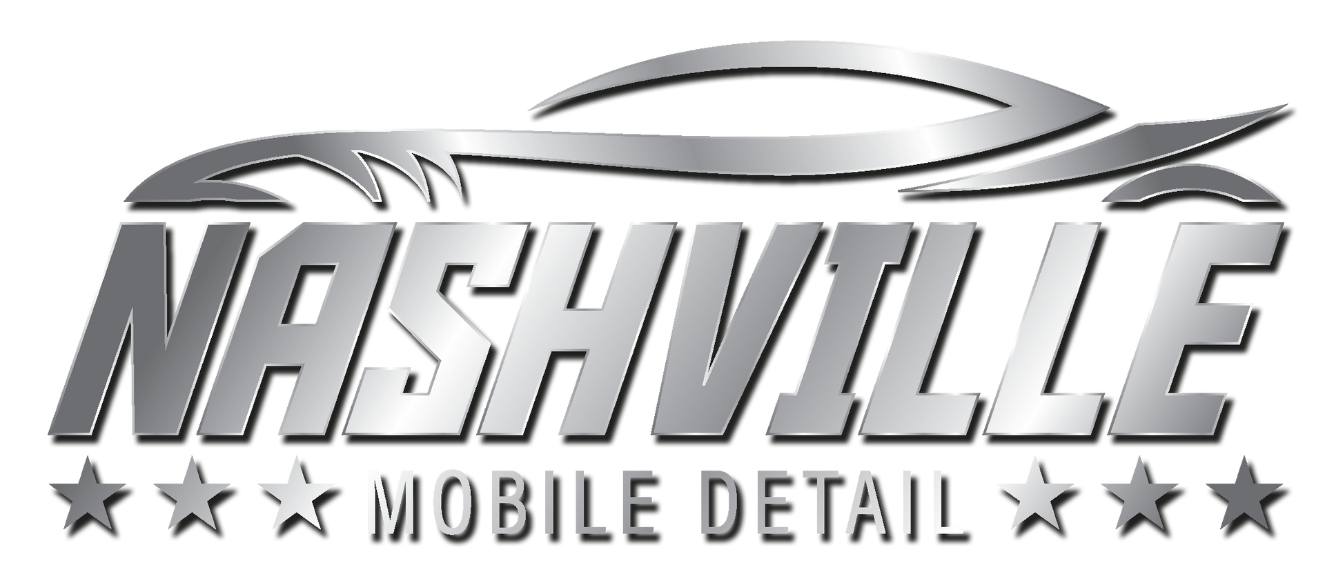 Nashville mobile detail logo with a car on it