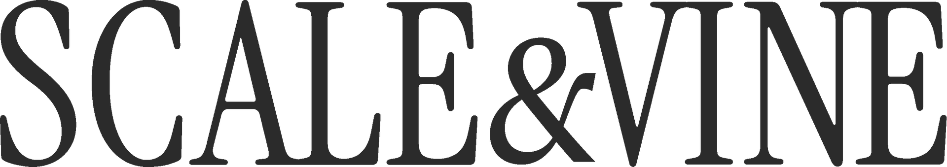 Scale & Vine logo with a fish illustration and the words “Toast on the coast for shared moments”