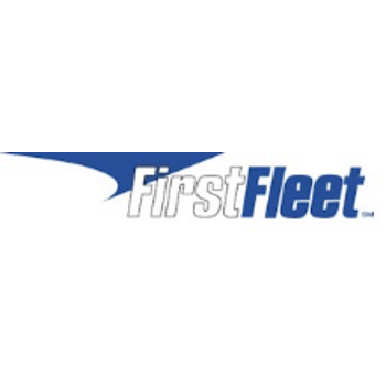 FirstFleet logo with blue accent and white text.