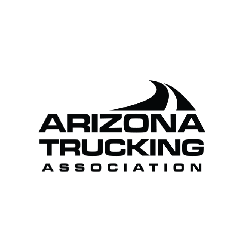 Arizona Trucking Association logo with stylized road over text.