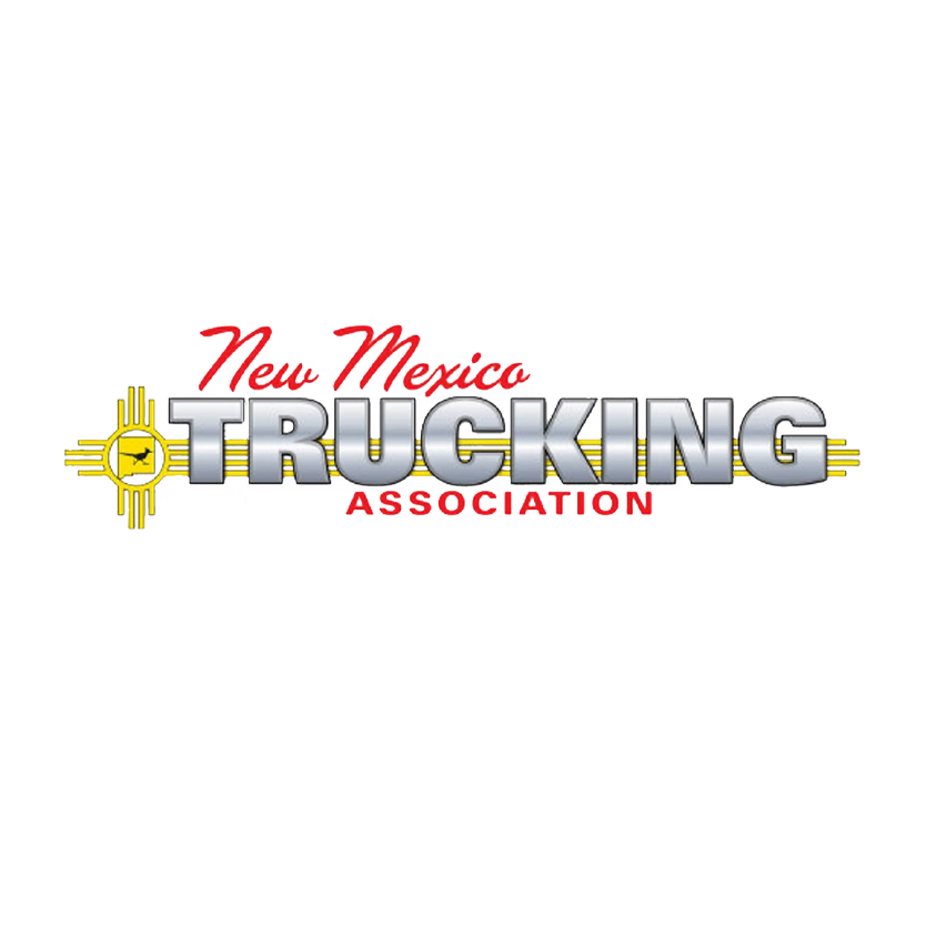 New Mexico Trucking Association logo with text and a yellow Zia symbol.