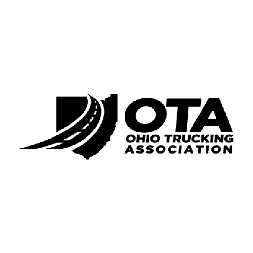 Ohio Trucking Association logo: Ohio outline with road graphic, and 