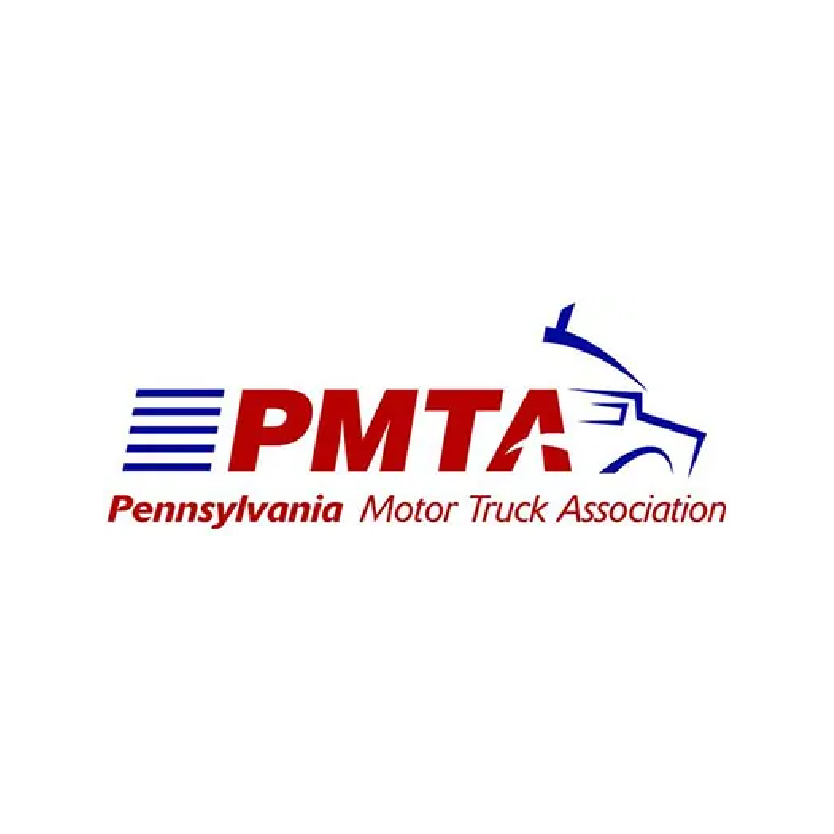 PMTA logo: Red text 