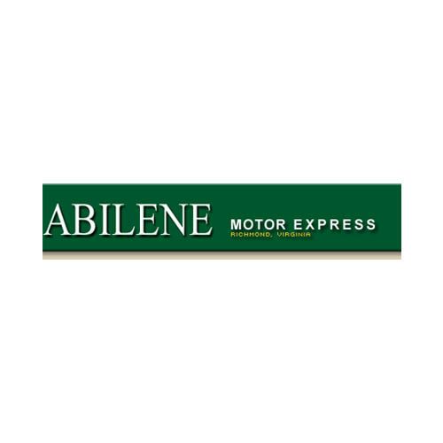 Abilene Motor Express logo: white text on a green rectangle.