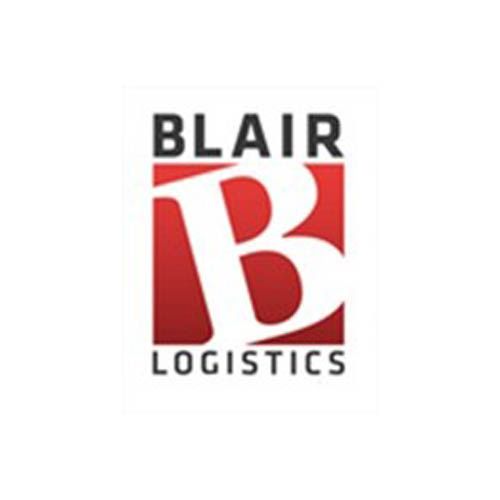 Blair Logistics logo: White 