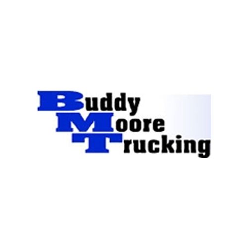 Logo for Buddy Moore Trucking: Blue 