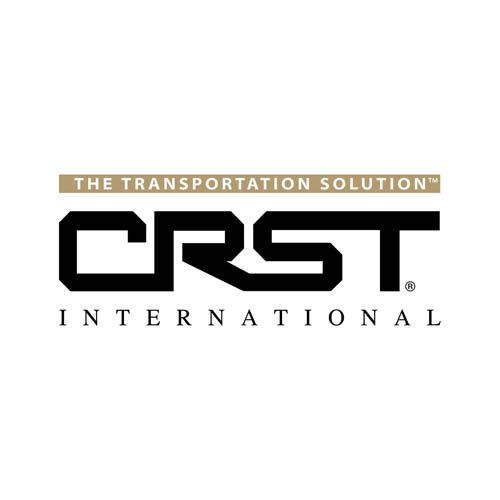 CRST International logo with black text on white background; tagline: 