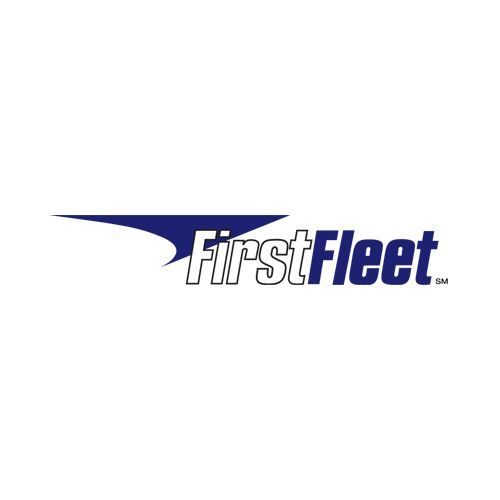 FirstFleet logo: Blue wing graphic with white 