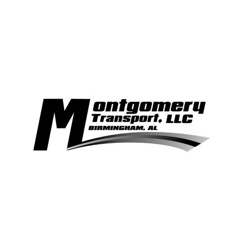 Logo for Montgomery Transport, LLC, featuring a large black 