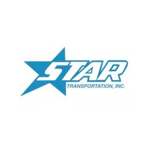 Blue star logo with 