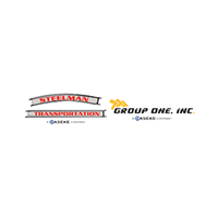 Logos for Steelman Transportation and Group One, Inc., both ASEKE Company affiliates.