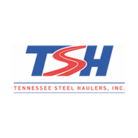 Logo of Tennessee Steel Haulers, Inc.; blue 