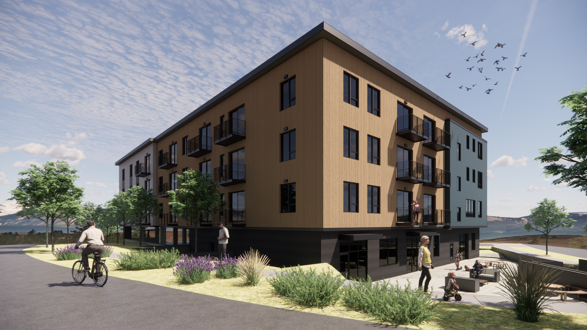 Compass Corner project completed by Steele Architects