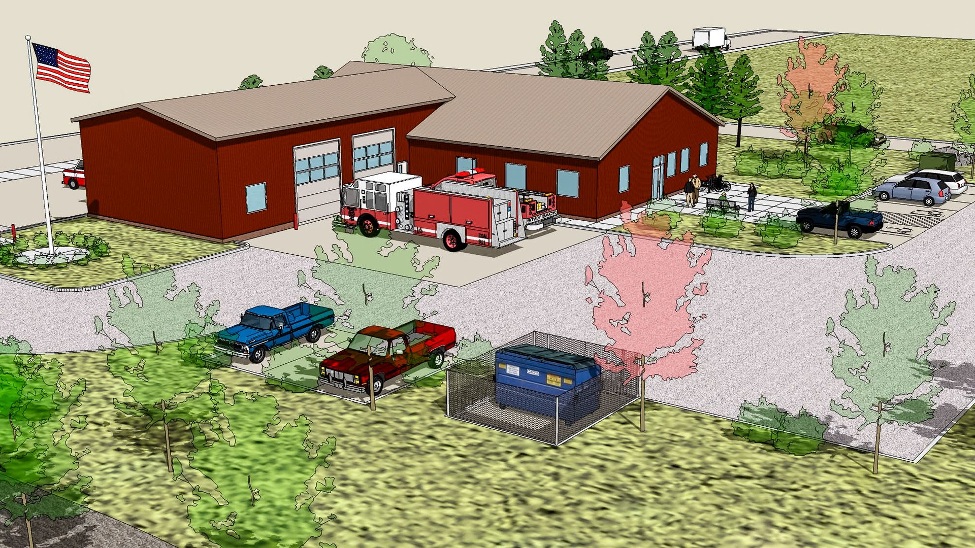 Grand Ronde Fire Station project completed by Steele Architects