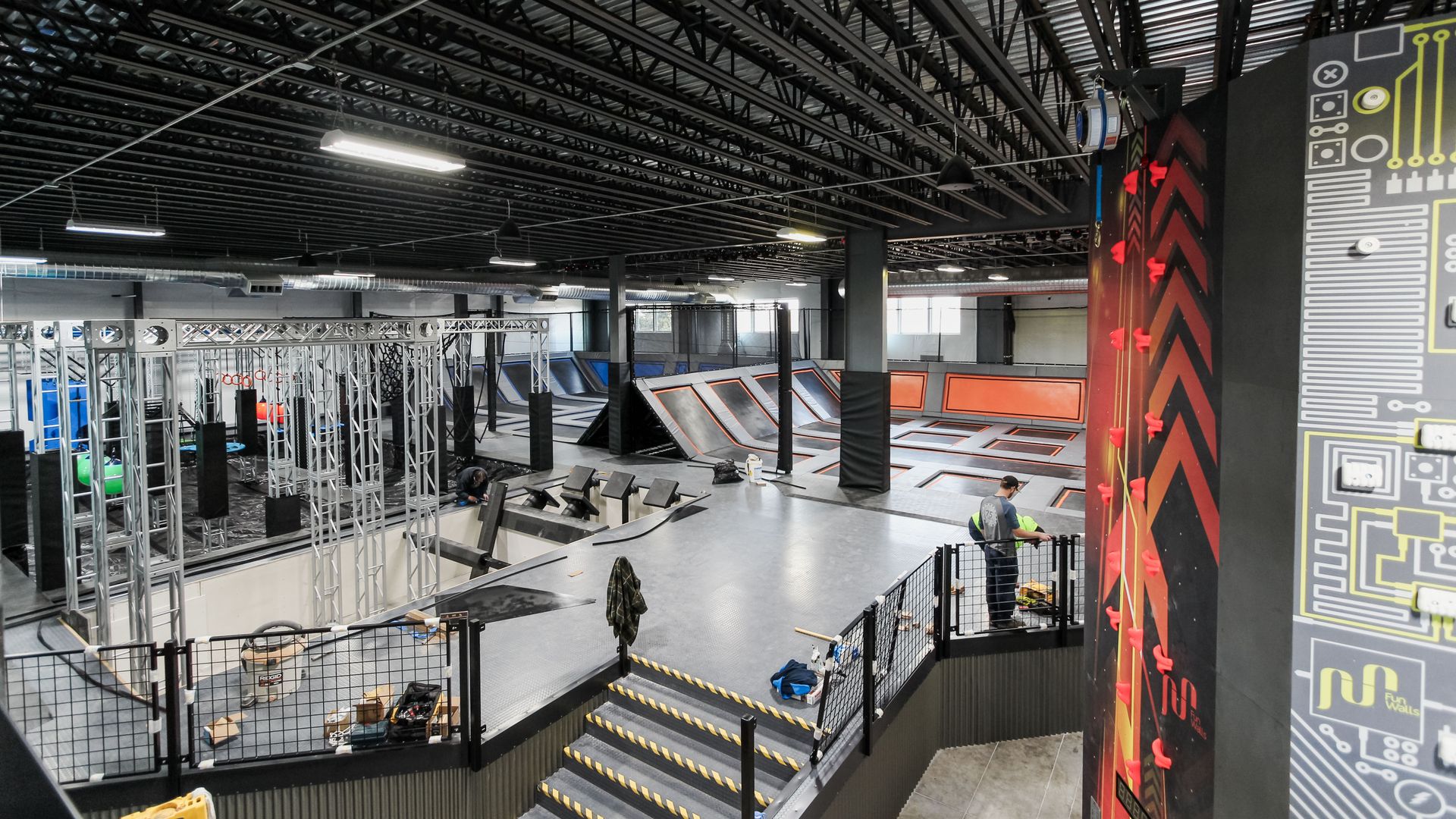 Pickleball & Trampoline Zone project designed by Steele Architects