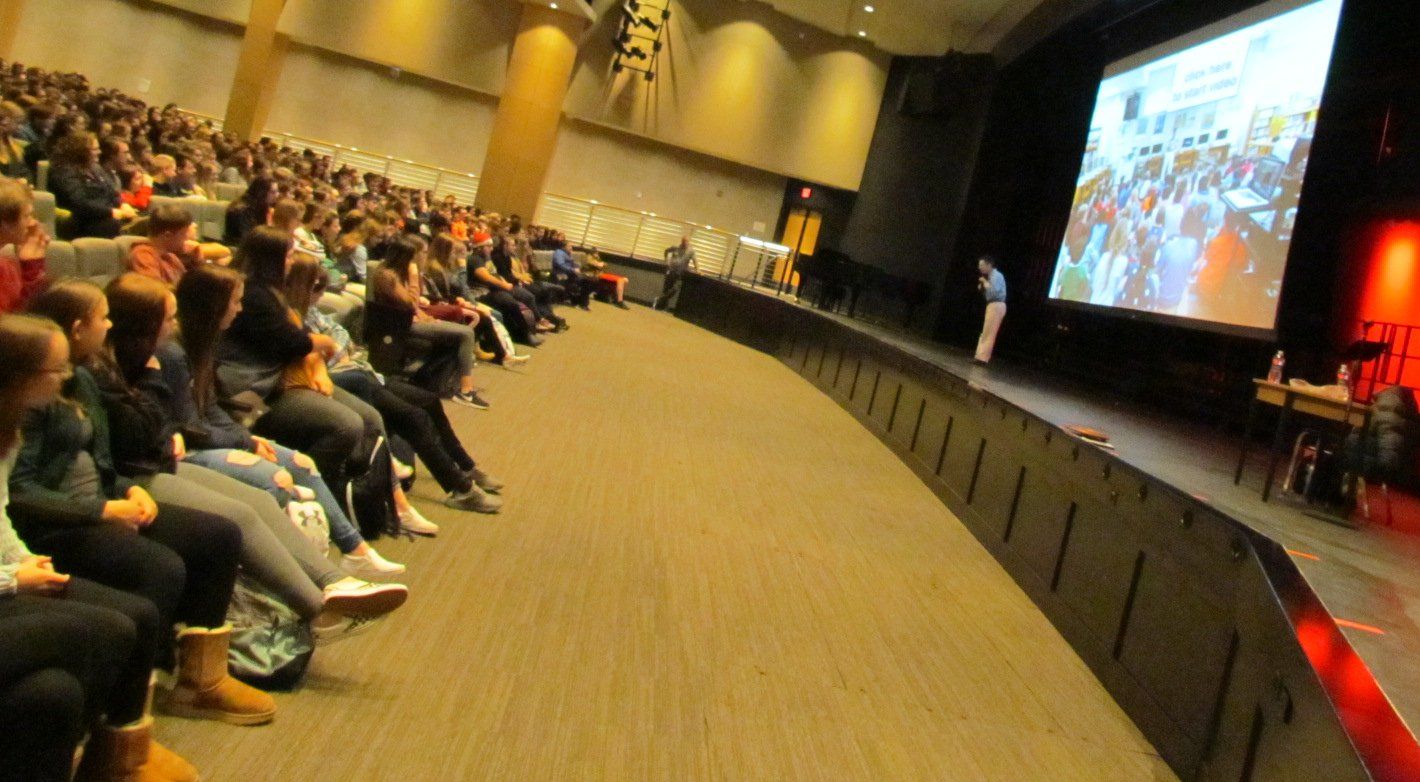 Inspiring teens at a NY high school