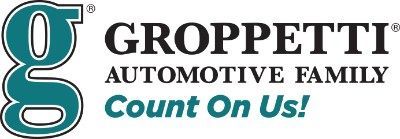Groppetti Automotive Family logo. Turquoise 