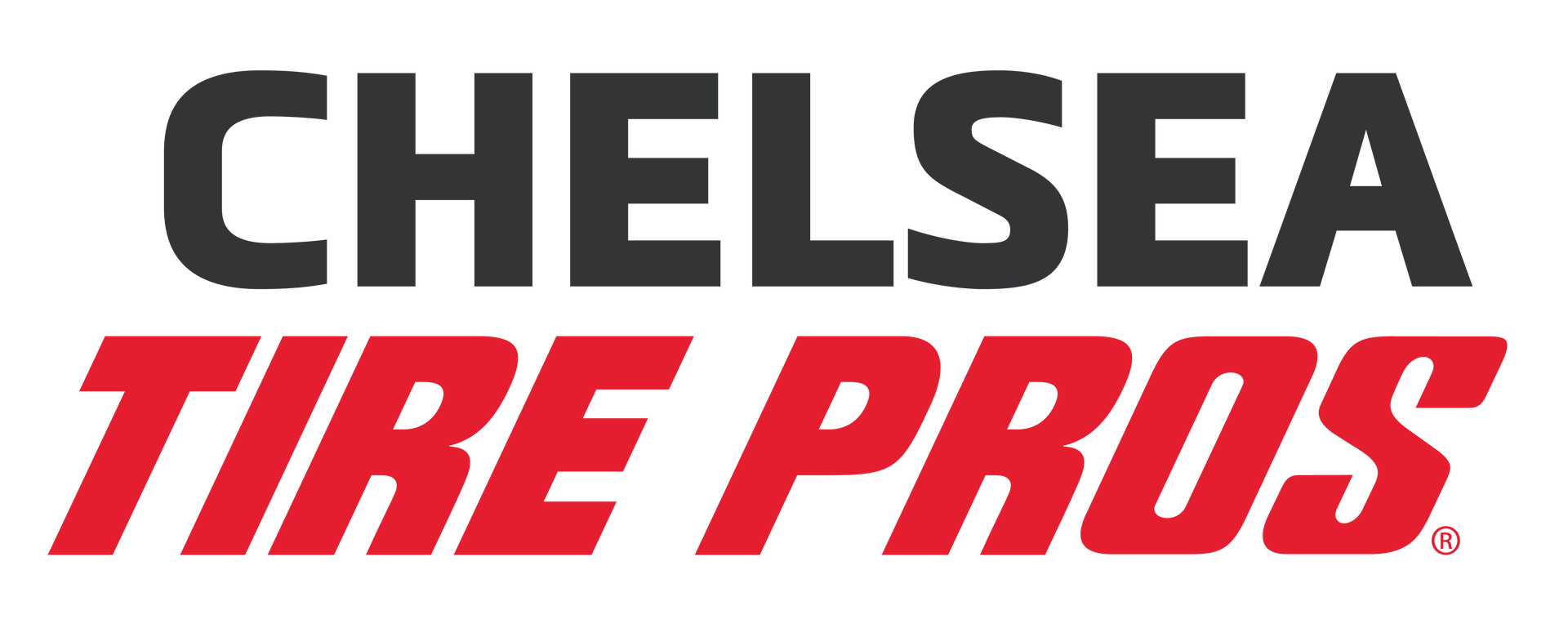 Chelsea tire pros logo on a white background