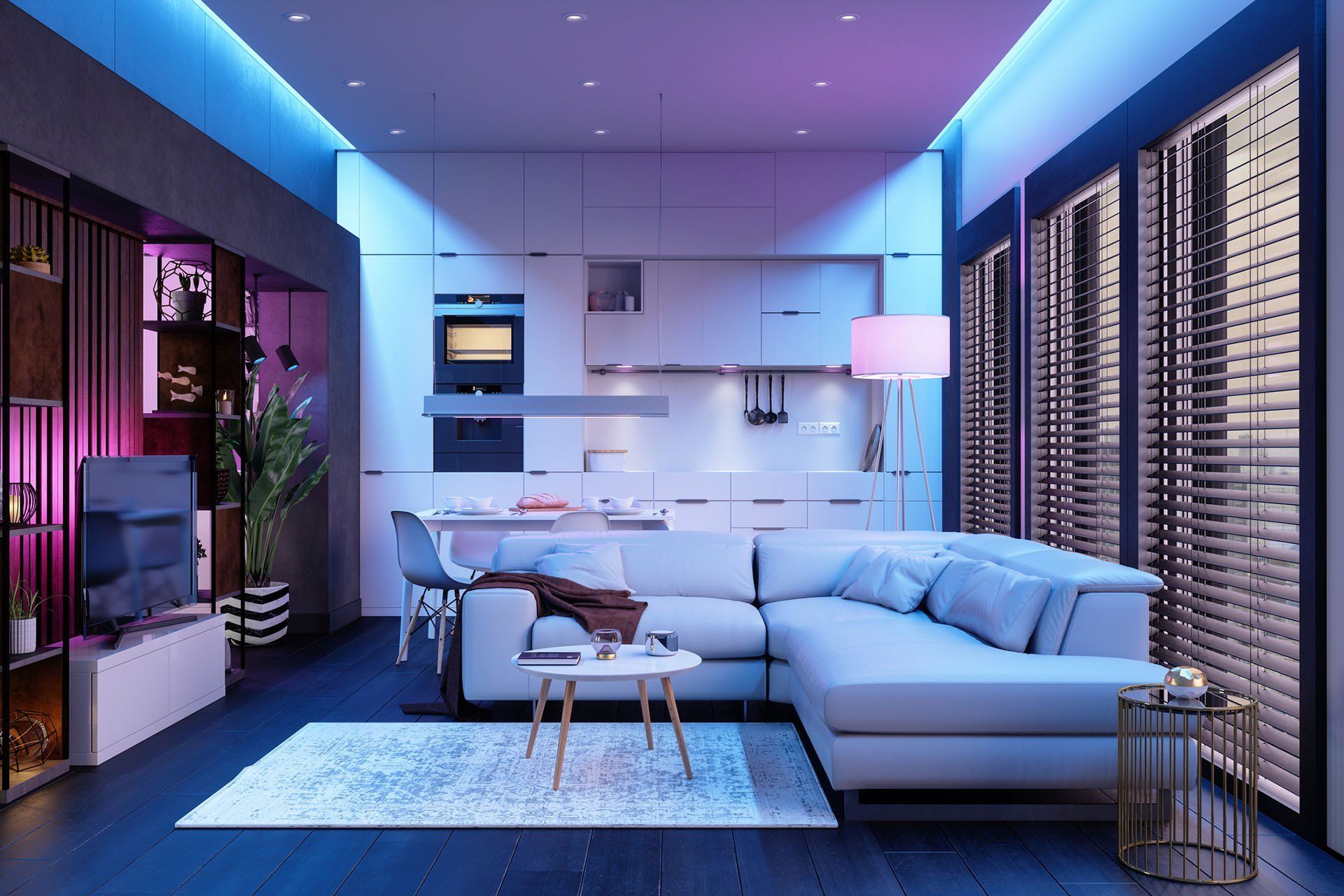 Modern Living Room — Saint Augustine, FL — Burchfield Electric Inc