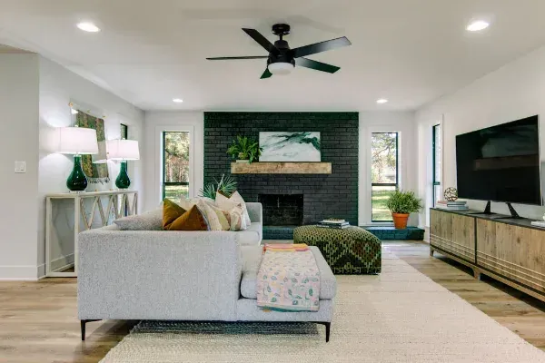Clean and Modern Living Room After Home Staging by PH Realty