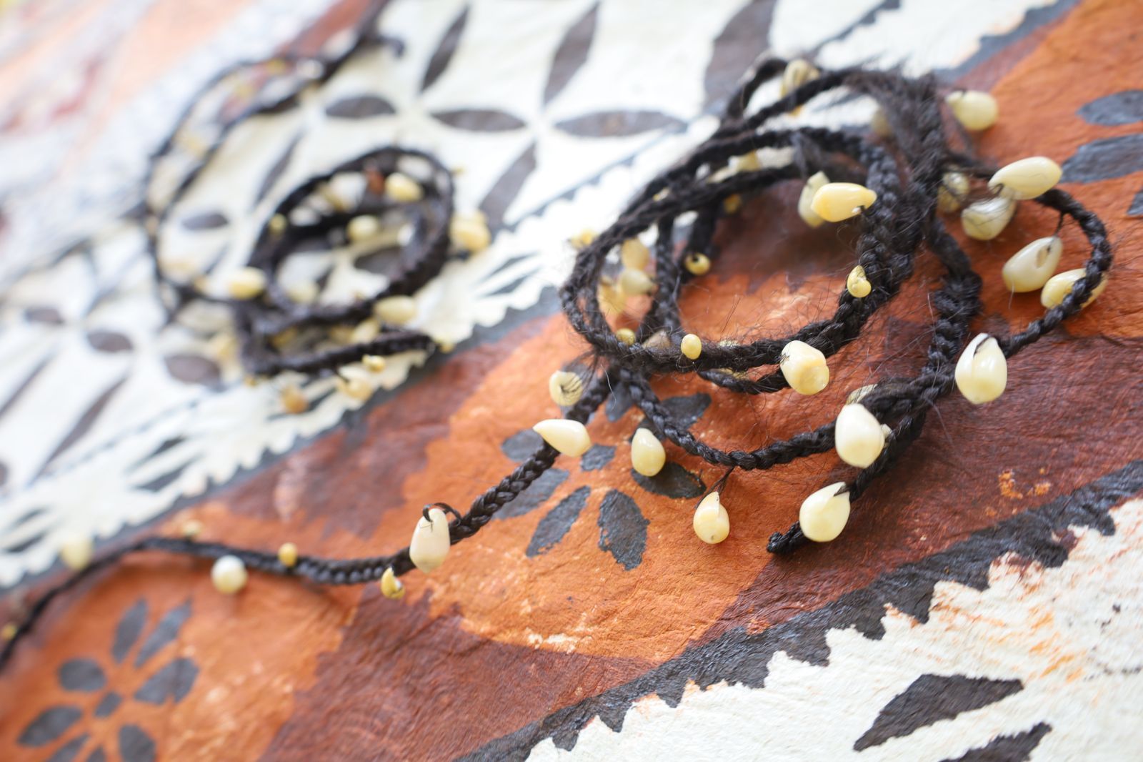 Traditional armbands for the Turaga regalia in Fiji