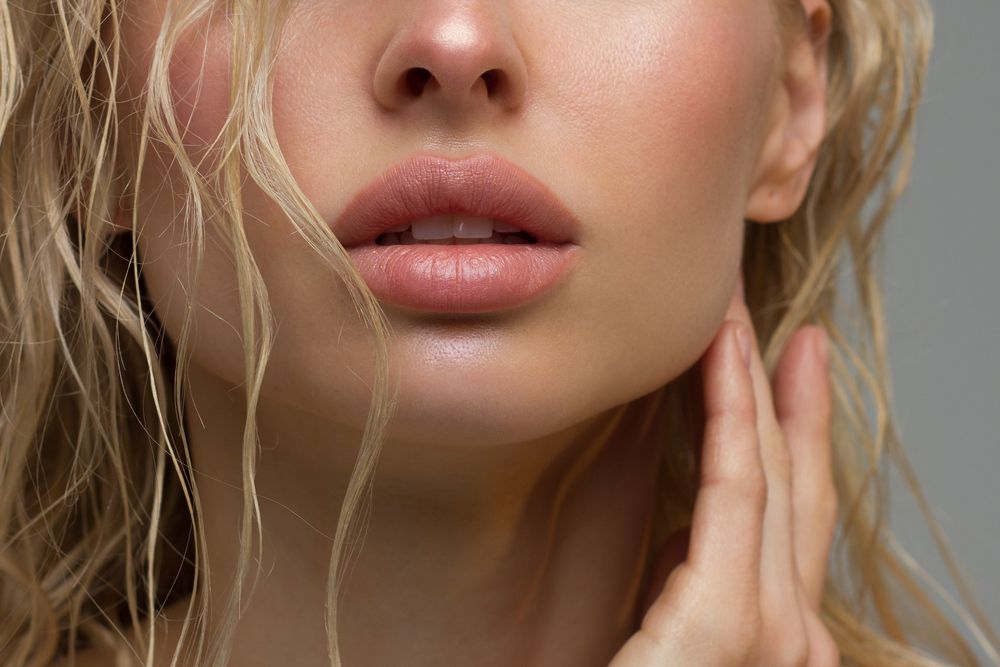 Woman with aesthetic lips — Advanced Cosmetic & Beauty Clinic in Bundaberg South, QLD