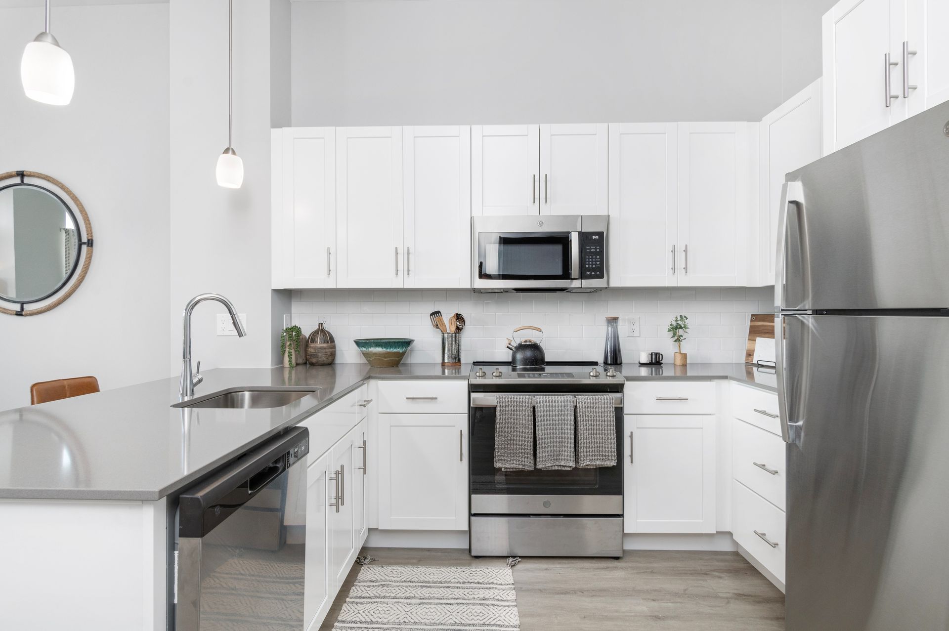 Gourmet Kitchen and Island with Seating | Caro