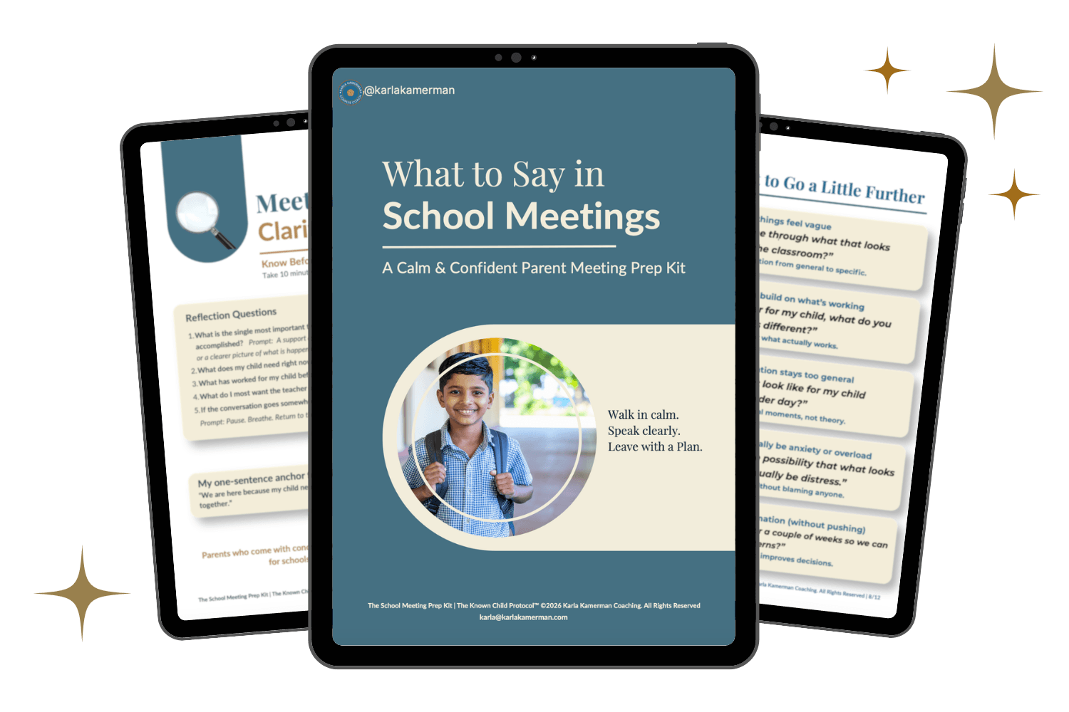 The School Meeting Prep Kit helping parents prepare for school meetings with communication prompts and advocacy tools