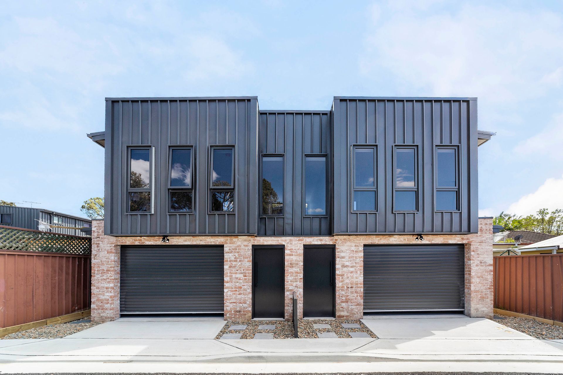 Front View of a Custom Designed House