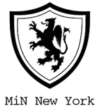Logo a scudo nero con un leone e la scritta