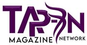 Purple TAPIN Magazine Network logo with stylized text on a white background