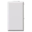White blank light switch cover.