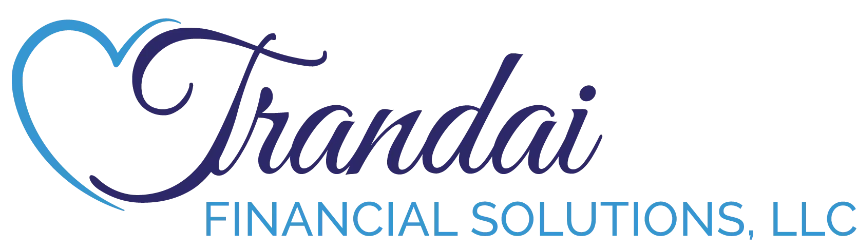 A logo for financial solutions llc with a heart in the middle.